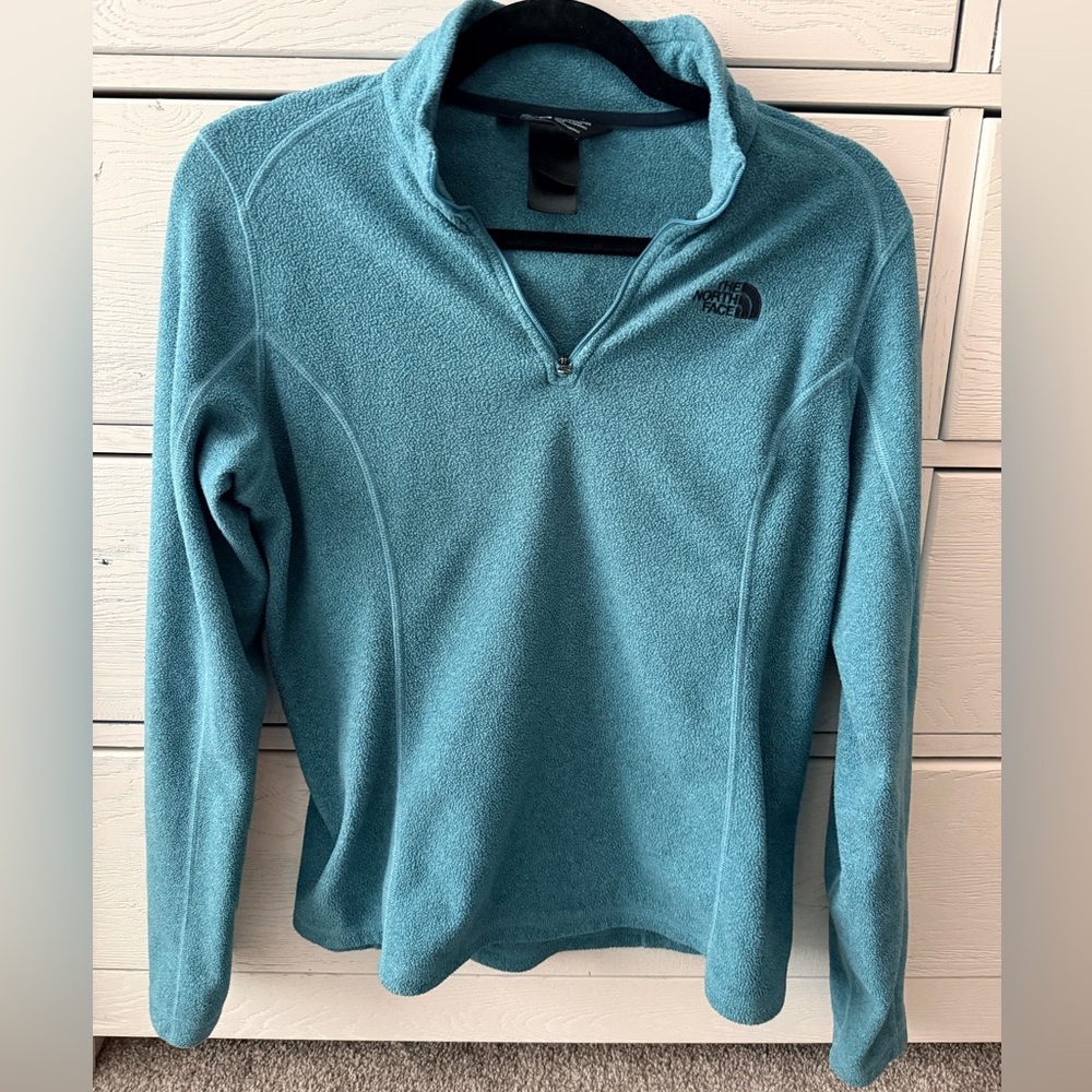 The North Face Quarter Zip Thin Fleece M Teal